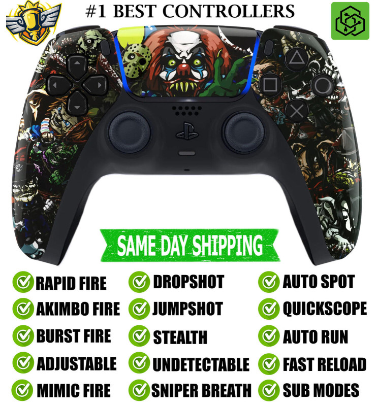 Scary Party Silent Modz Rapid Fire Modded Wireless Controller for PS5 & PC