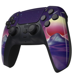 Cyber Moon Glossy Front Shell Faceplate Case for PS5 PlayStation 5 Controller
