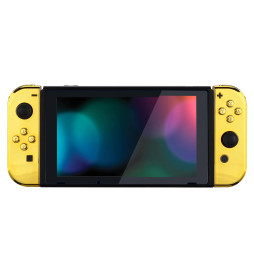 Glossy Shine Gold Chrome Front + Back Shells for Nintendo Switch Joycon & OLED