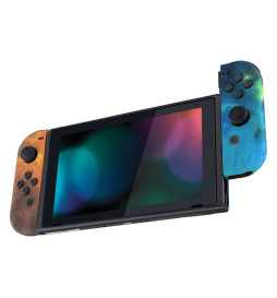 Soft Touch Gold Nebula Front + Back Shells for Nintendo Switch Joycon & OLED