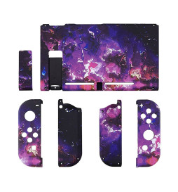 SoftTouch Purple Lava Case Shell Mod New Replacement Housing for Nintendo Switch