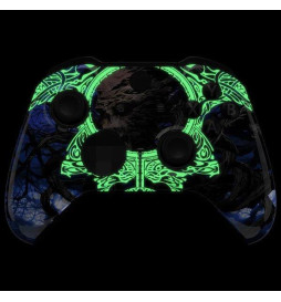 Skull Glow Front Shell Faceplate Case Custom for Xbox Elite Series 2 Controller