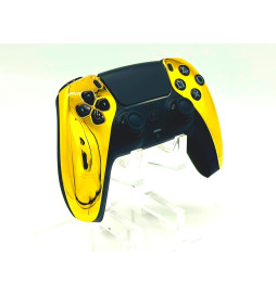 Gold Chrome Click Triggers + V4 MOD + 4 Paddles Silent Modz Controller for PS5
