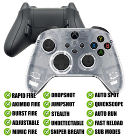 Clear Modded Reflex Buttons Rapid Fire Modded Controller for Xbox Series X S