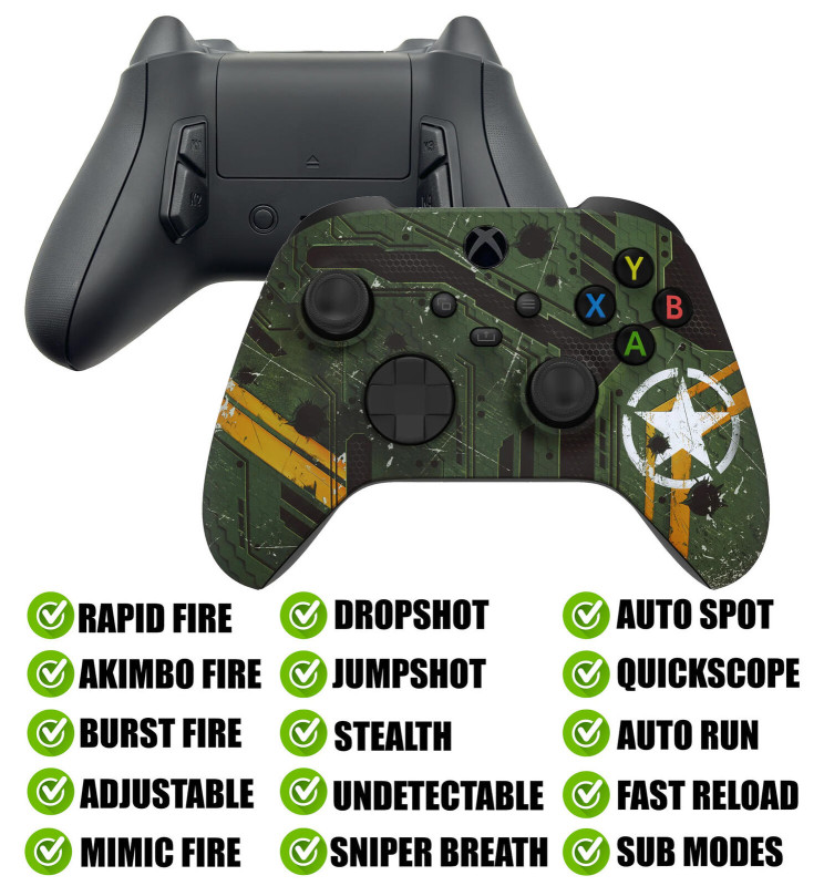 Army Mecha Modded Reflex Button Rapid Fire Modded Controller for Xbox Series X S