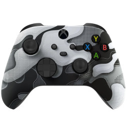 White Camo Silent Modz Smart Click Triggers Modded Controller for Xbox & PC