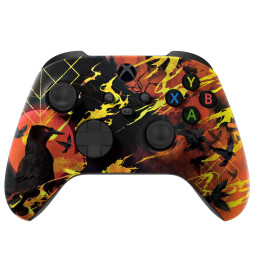 Raven Blood Moon Silent Modz Smart Click Trigger Modded Controller for Xbox & PC