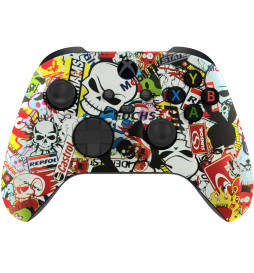 Sticker Bomb Silent Modz Smart Click Triggers Modded Controller for Xbox & PC