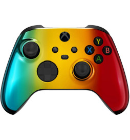 Chrome Gradient Silent Modz Smart Click Triggers Modded Controller for Xbox & PC