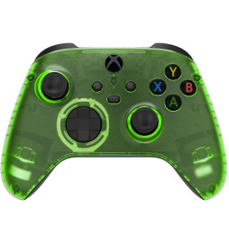 Clear Green Silent Modz Smart Click Triggers Modded Controller for Xbox & PC