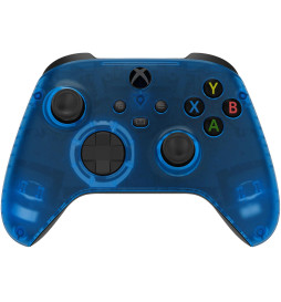 Clear Blue Silent Modz Smart Click Triggers Modded Controller for Xbox & PC