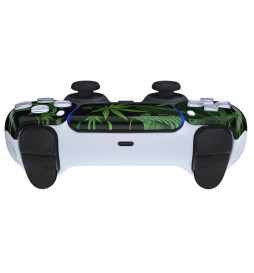 Weed Leaf Faceplate Shell Modded Touchpad Case For PlayStation 5 Controller PS5