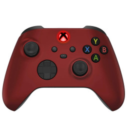 LED + SOFT Red Silent Modz Smart Click Triggers Modded Controller for Xbox & PC