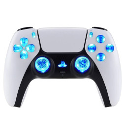 LED RGB Light Up Button DIY Kit for PS5 Compatible with PlayStation 5 Controller