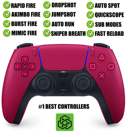 Red Silent Modz New Rapid Fire Mod Wireless Modded Controller for PS5