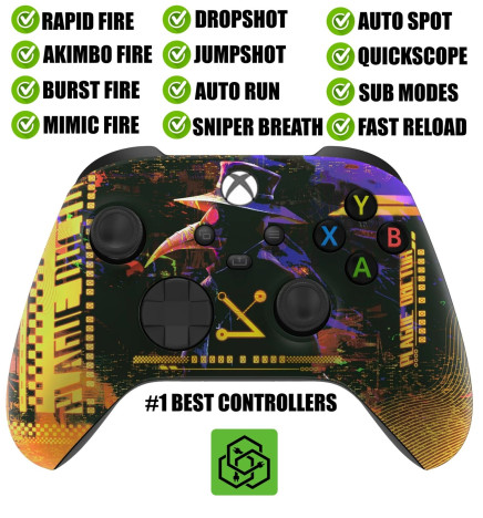 Cyber Gold Silent Modz Rapid Fire Wireless Modded Controller for Xbox Series X S