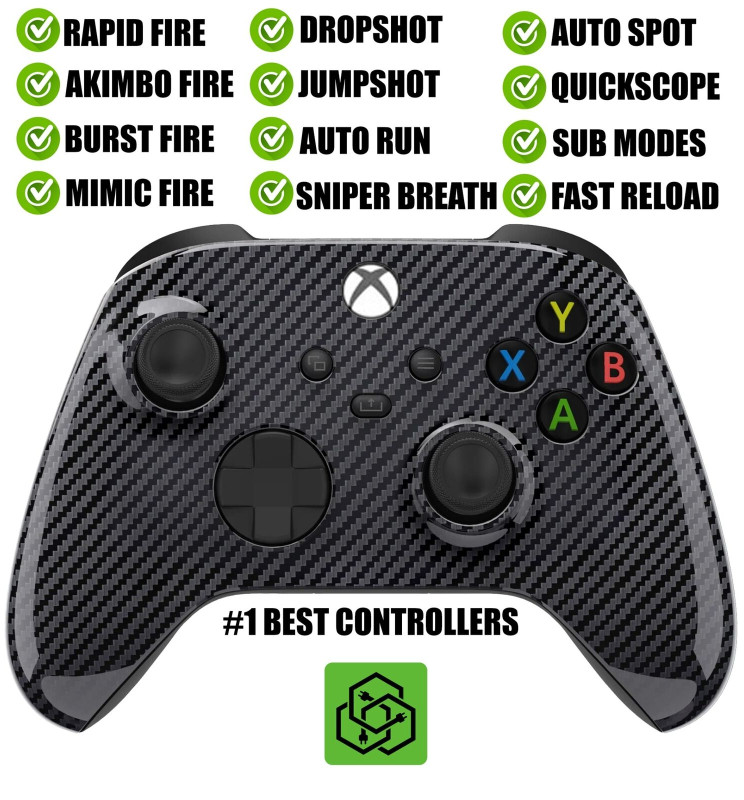 Carbon Fiber Silent Modz RapidFire Wireless Modded Controller for Xbox Series XS