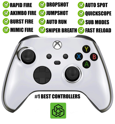 Chrome Silent Modz Rapid Fire Wireless Modded Controller for Xbox One Series X S